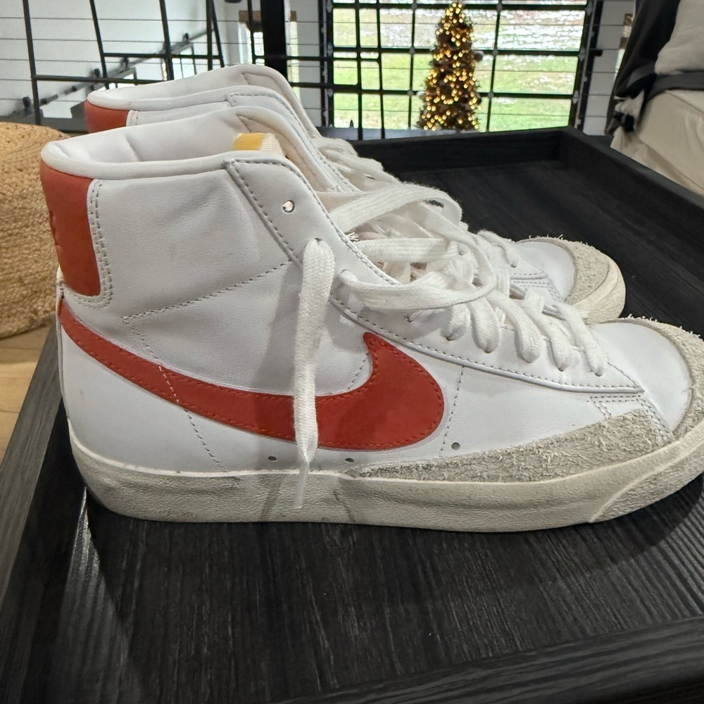 Nike White and Orange Blazers